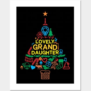 Loving Granddaughter Gift - Xmas Tree 2 - Christmas Posters and Art
